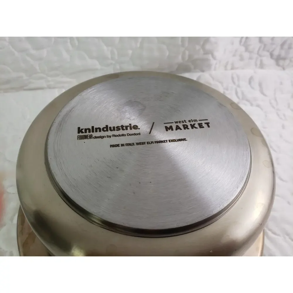 RARE KnIndustrie West Elm Market Foodwear Casserole Cookware Lit Bronze Italian